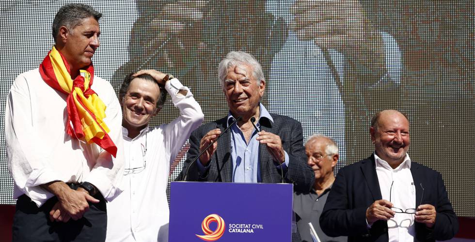 The complete discourse of Mario Vargas Llosa in the march of Barcelona in favor of the unit of Spain